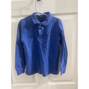 Polo Ralph Lauren Long Sleeve Polo Shirt Size 6 Blue